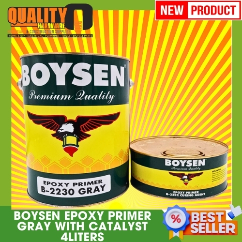 Boysen Epoxy Primer Gray with Curing Agent B2202 (4liters) Quality