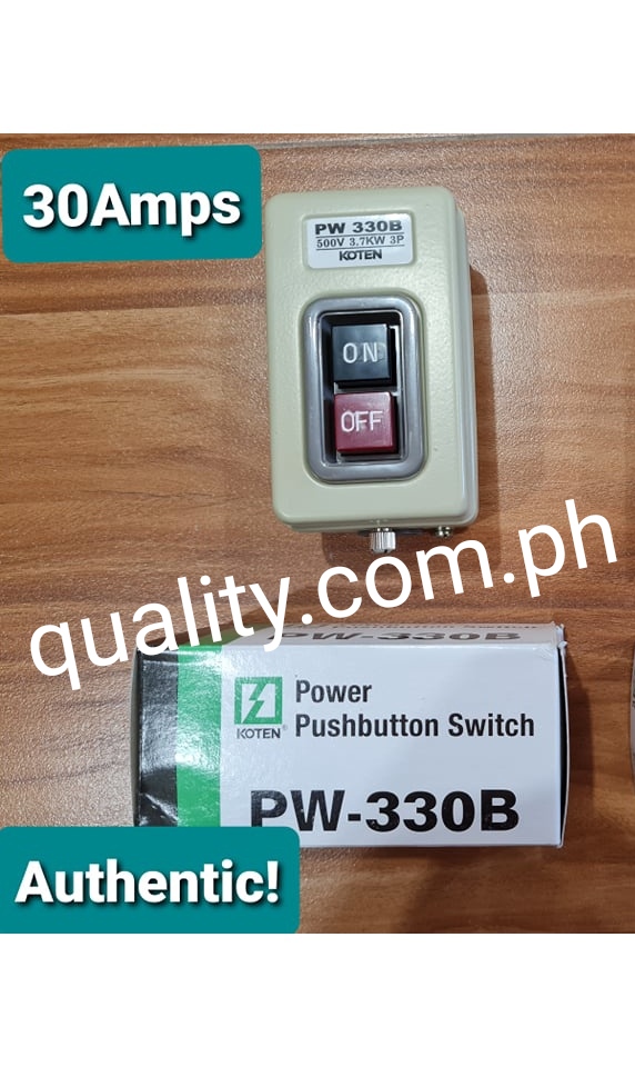 Koten power push button switch 30amperes Quality Hardware