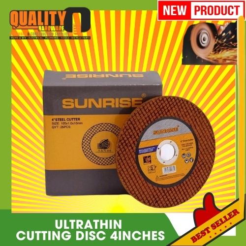 Ultra thin cutting disc 4inches Sunrise [with minimum order 25pieces or ...